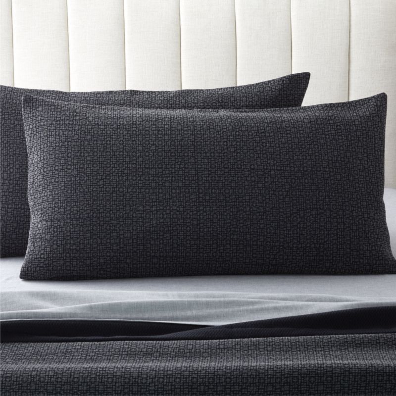 View Blair Black Stonewash King Shams Set of 2 details