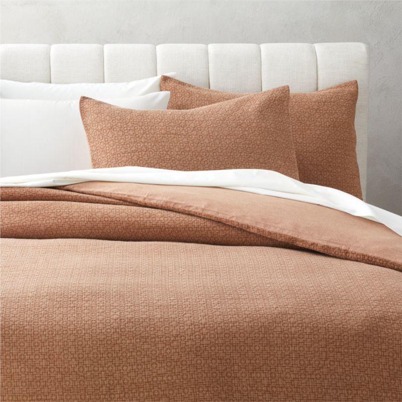 View Blair Copper Stonewash King Duvet Cover details