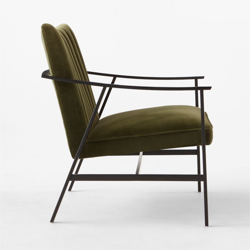 Blair Green Velvet Accent Chair by Paul McCobb - image 9 of 11