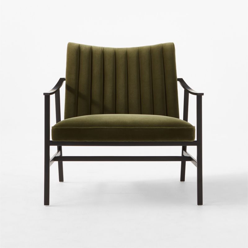 Blair Green Velvet Accent Chair by Paul McCobb - image 7 of 11