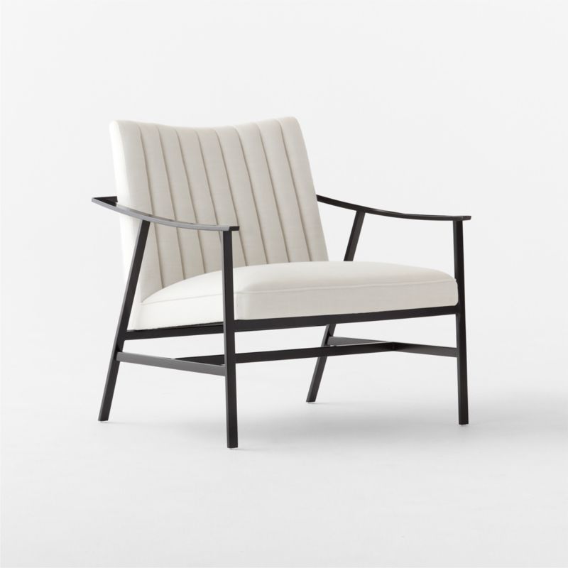 Blair White Performance Fabric Accent Chair by Paul McCobb - image 5 of 10