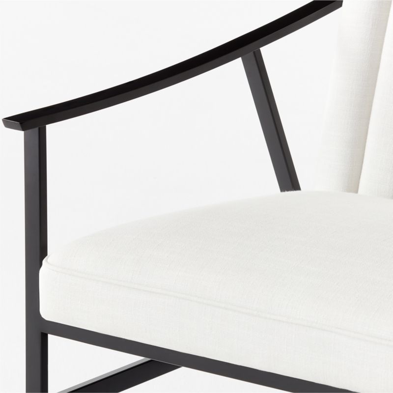 Blair White Performance Fabric Accent Chair by Paul McCobb - image 9 of 10