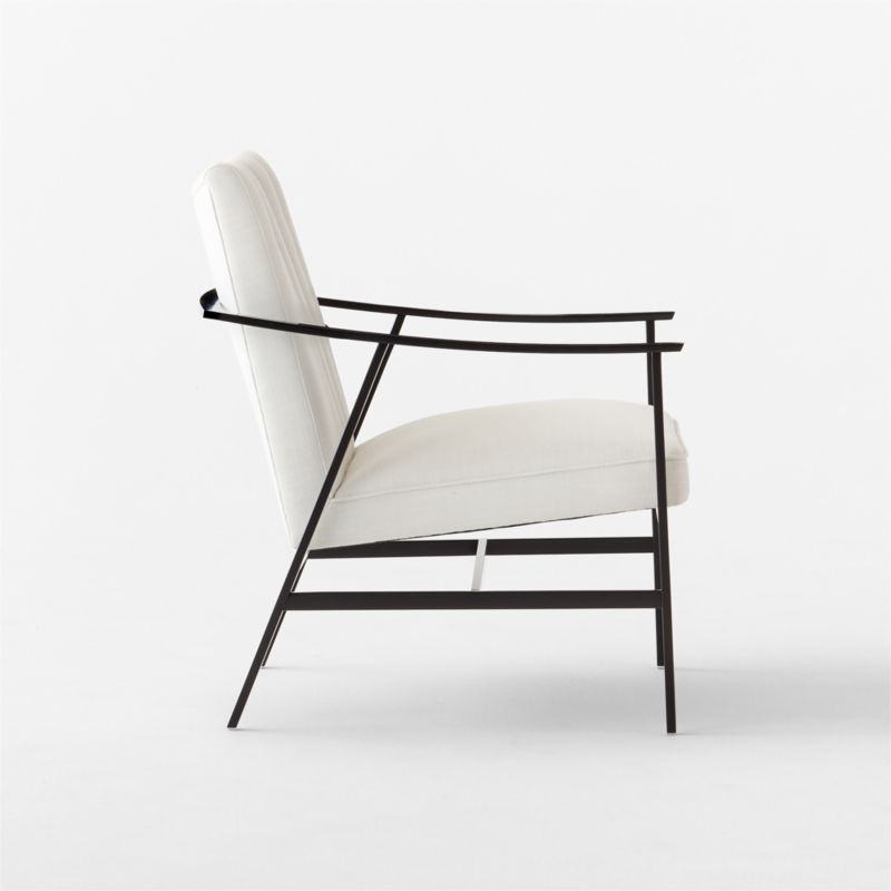 Blair White Performance Fabric Accent Chair by Paul McCobb - image 6 of 10