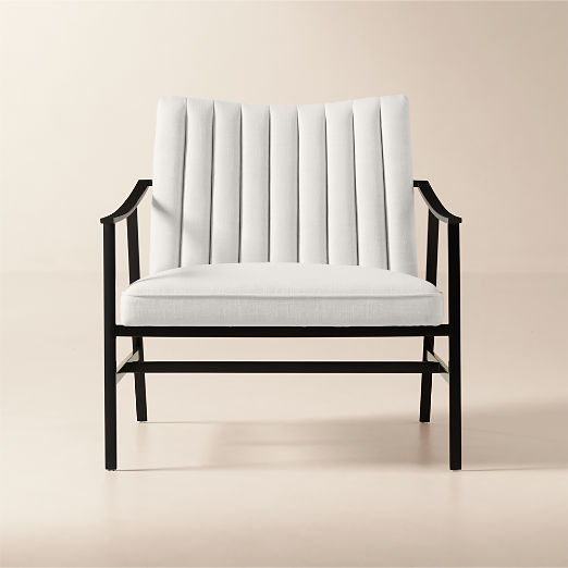 Blair White Performance Fabric Accent Chair by Paul McCobb