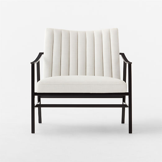 Blair White Performance Fabric Accent Chair by Paul McCobb