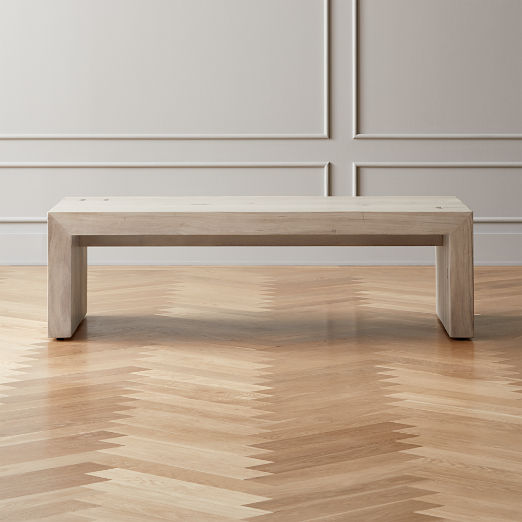 Modern Coffee Tables Cb2 Blanche Bleached Acacia Coffee Table