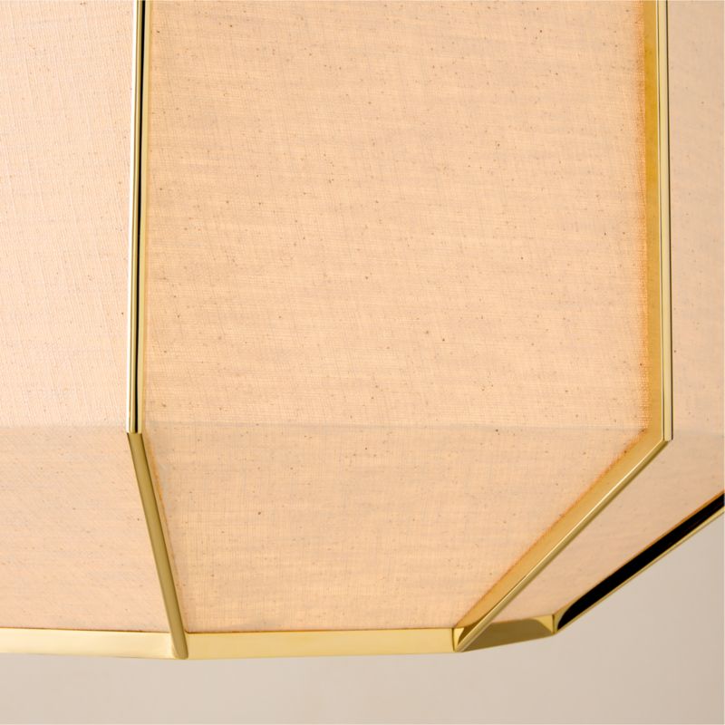 Blisse Natural Linen Pendant Light by goop - image 5 of 12