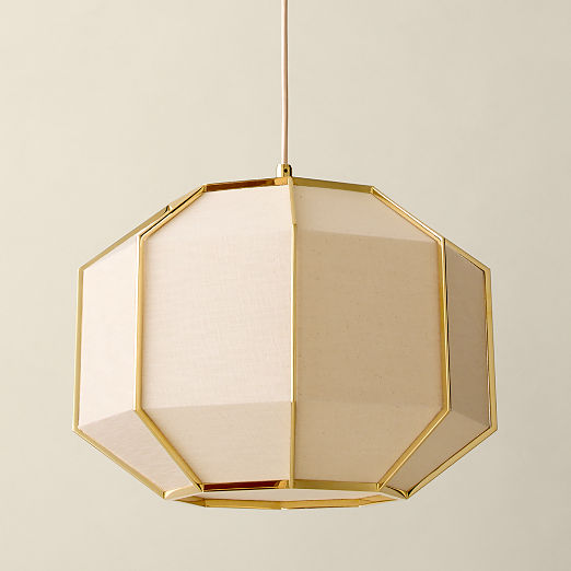 Blisse Natural Linen Pendant Light by goop