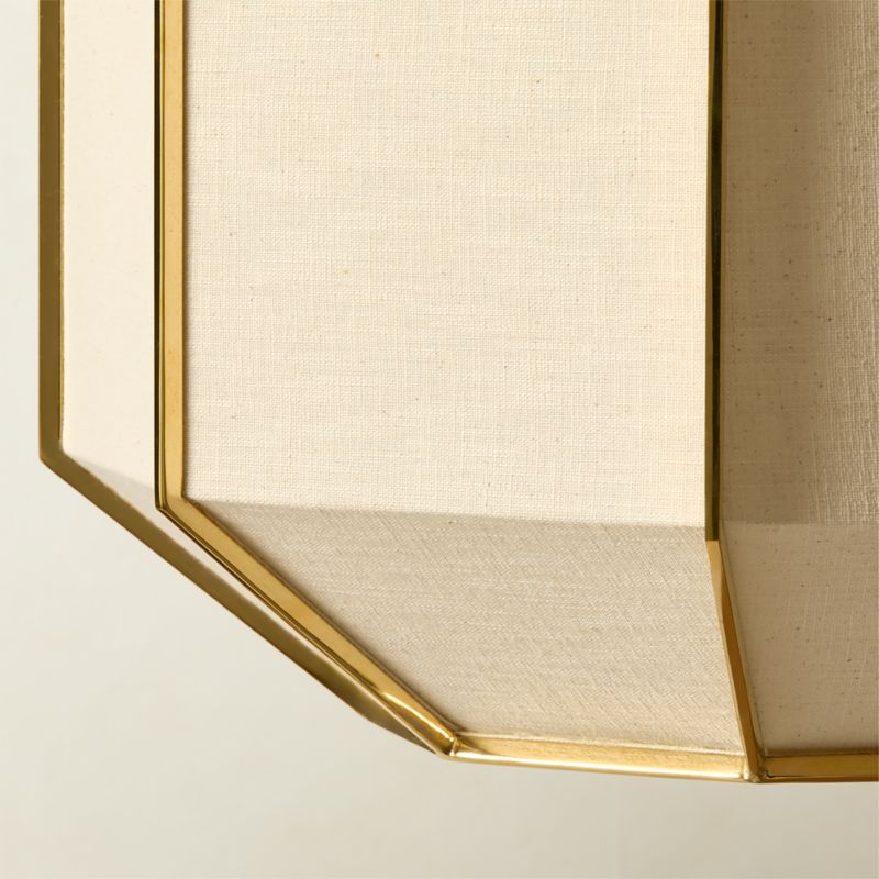 Blisse Natural Linen Pendant Light by goop - image 4 of 6