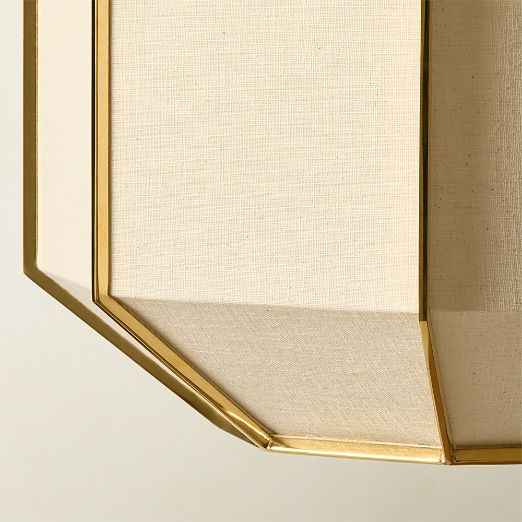 Blisse Natural Linen Pendant Light by goop