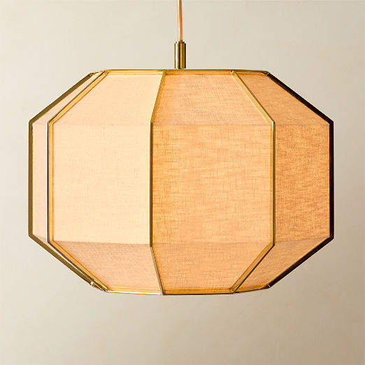 Blisse Natural Linen Pendant Light by goop