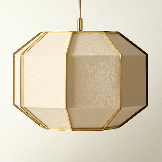 Blisse Natural Linen Pendant Light by goop