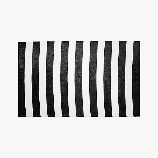 Black And White Outdoor Rug 8 X10 Reviews Cb2