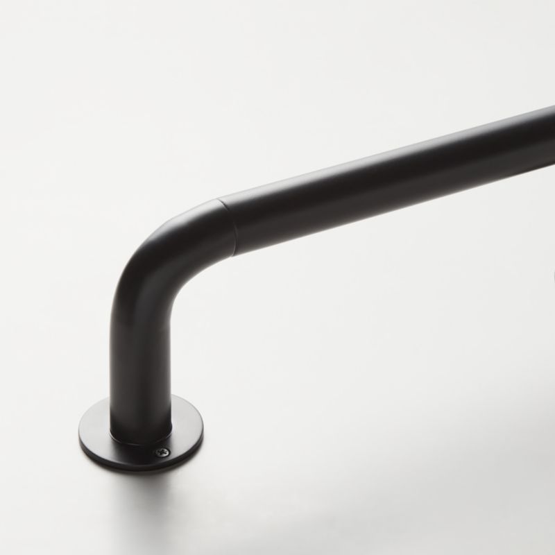 Matte Black Blackout Curtain Rod 28"-48"x1.25" - image 0 of 4