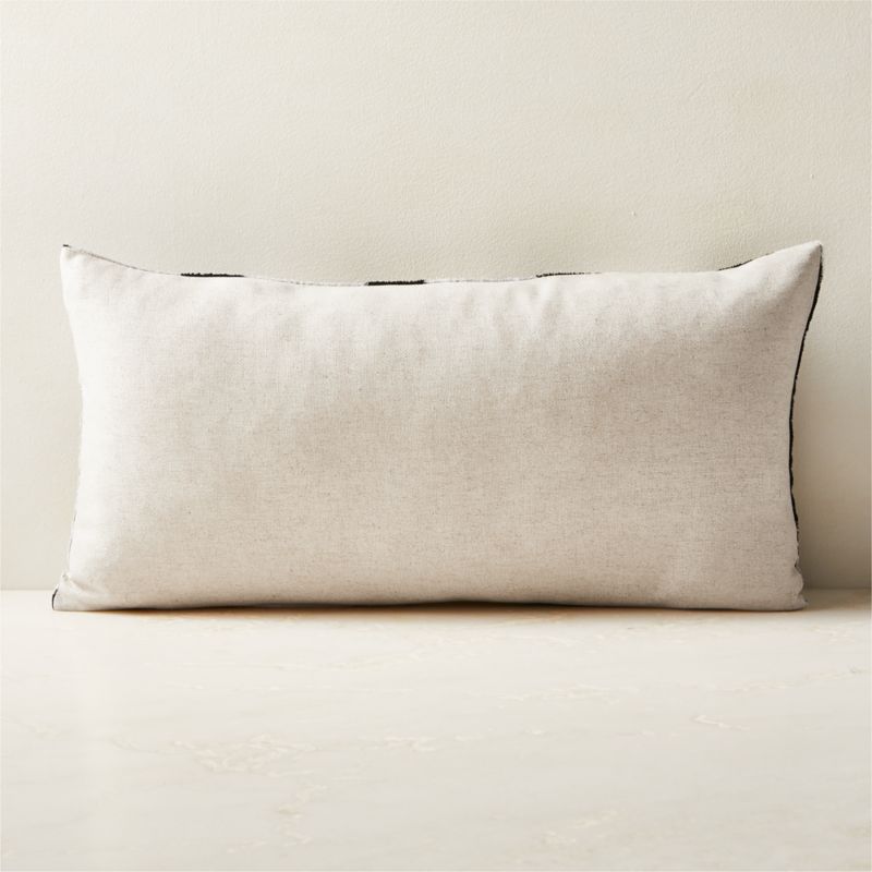 Balance Turkish Silk Lumbar Pillow with Feather-Down Insert 23''x11'' - image 2 of 7