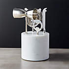 Purcell 5-Piece Champagne Gold and Marble Bar Tools Set
