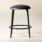 Atlas Black Velvet Counter Stool
