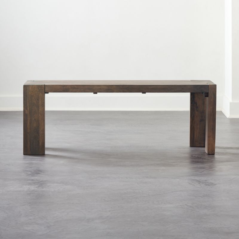 Viewing product image Blox 50" Brown Wood Bench - image 1 of 7