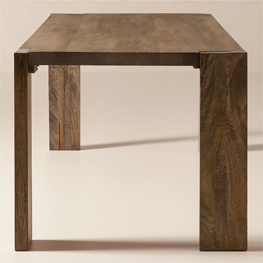 Blox 63" Rectangular Brown Wood Dining Table
