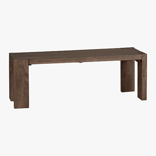 Blox 50" Brown Wood Bench