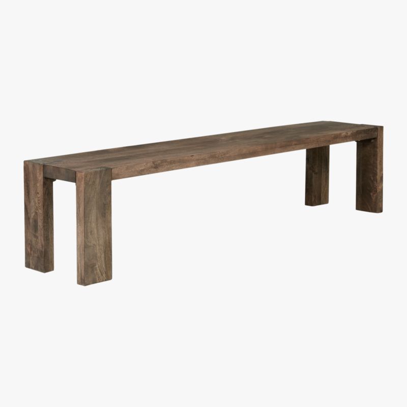 Blox 78" Brown Wood Bench - image 4 of 8