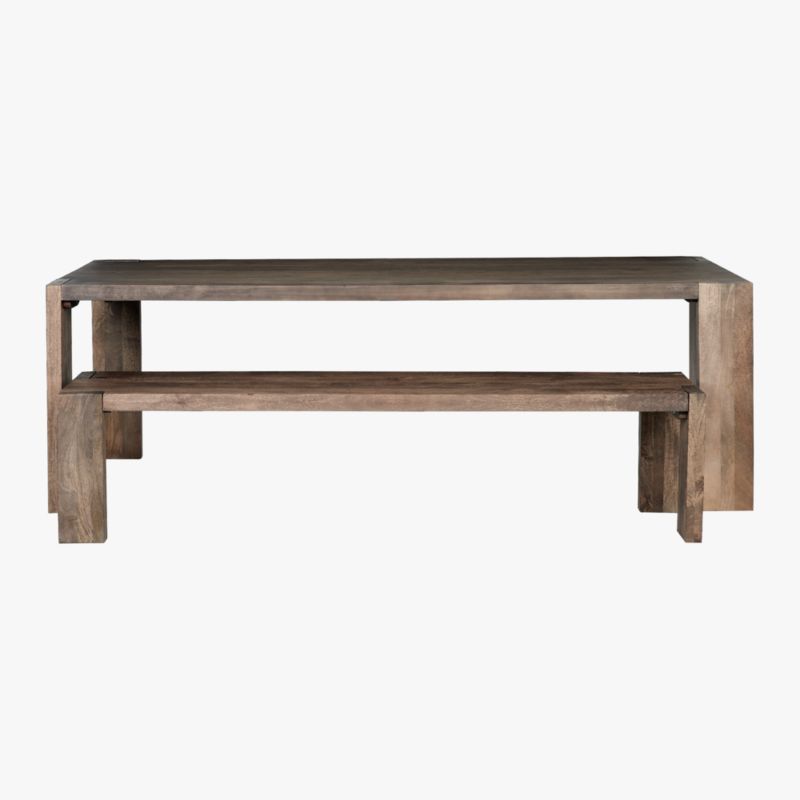 Blox 91" Rectangular Brown Wood Dining Table - image 9 of 15