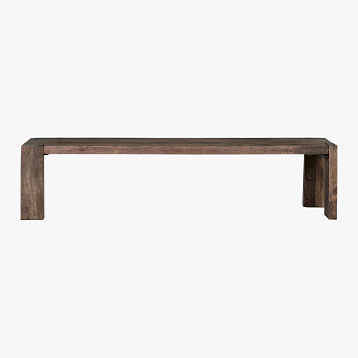 Blox 78" Brown Wood Bench