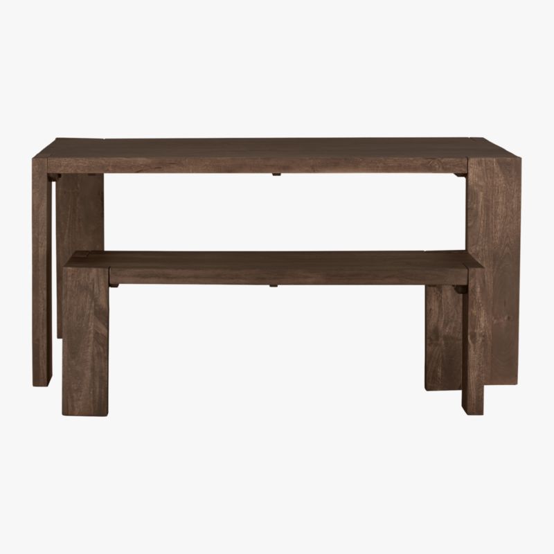 Blox 63" Rectangular Brown Wood Dining Table - image 9 of 15