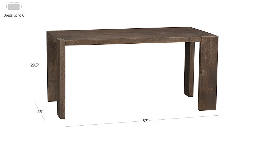 blox 35x63 dining table + Reviews CB2