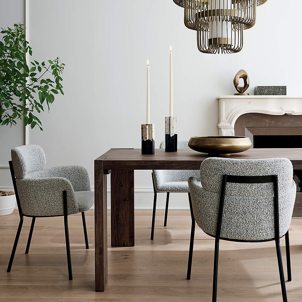 grey and white kitchen chairs