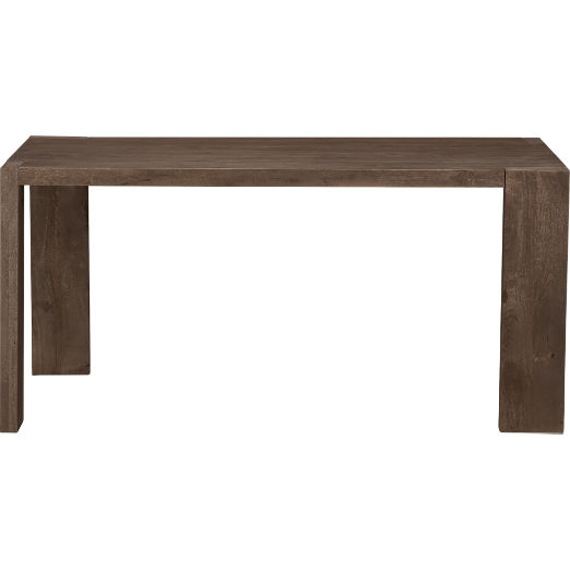 Blox 63" Rectangular Brown Wood Dining Table