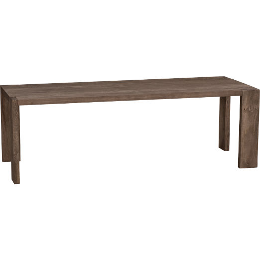 Blox 91" Rectangular Brown Wood Dining Table