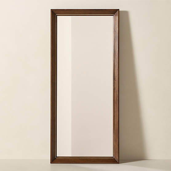Boulevard Oak Wood Full-Length Floor Mirror 32"x72"