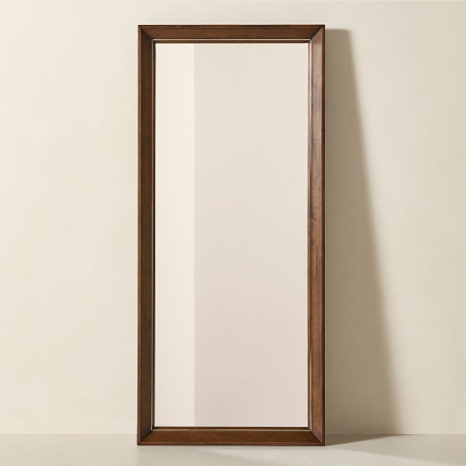 Boulevard Oak Wood Full-Length Floor Mirror 32"x72"