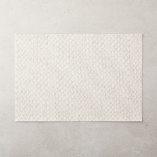 Modern white placemats CB2 Canada