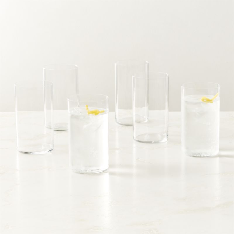 Boaz Clear Cooler Glasses Set of 6 - image 2 of 3