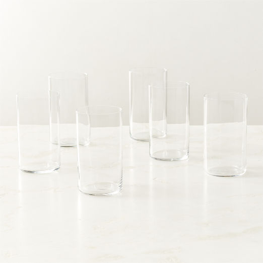 Boaz Clear Cooler Glasses Set of 6