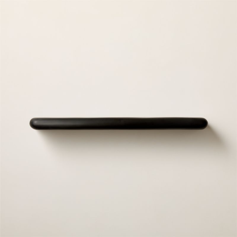 Bodene Black Resin Wall Shelf 36" - image 0 of 5