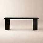 Bodene 82" Black Resin Console Table