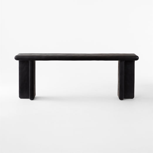 Bodene 82" Black Resin Console Table