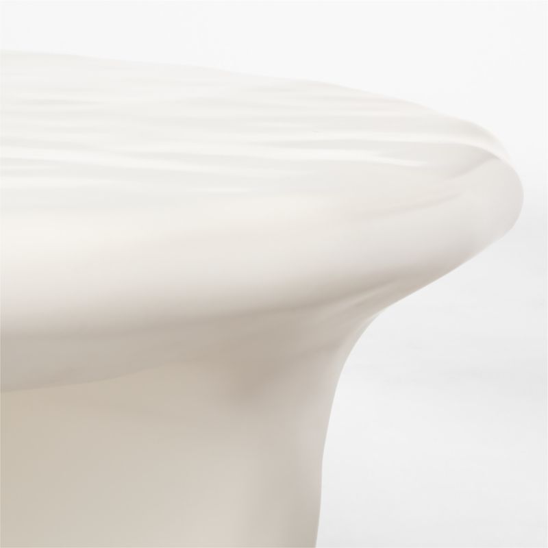 Bodene 50" Round Ivory Resin Coffee Table - image 13 of 15