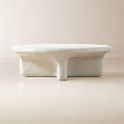 Estelle 66" Oval White Resin Coffee Table