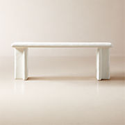 Bodene 82" Ivory Resin Console Table