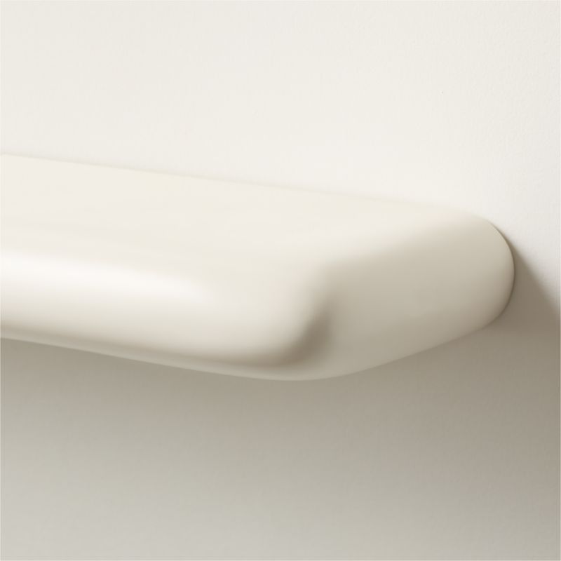 Bodene White Resin Wall Shelf 36" - image 4 of 6