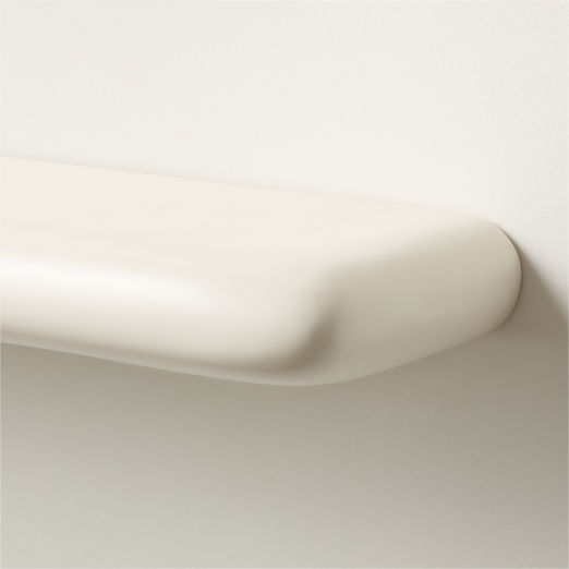 Bodene White Resin Wall Shelves