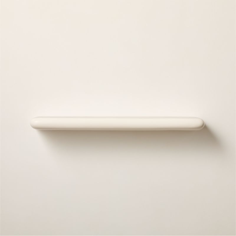 View Bodene White Resin Wall Shelf 36" details