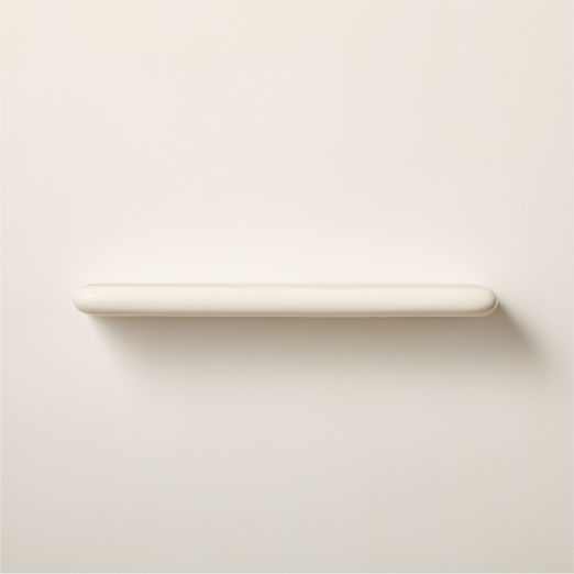 Bodene White Resin Wall Shelf 36"