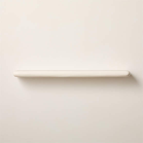 Bodene White Resin Wall Shelf 48"