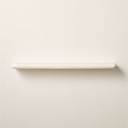 Bodene White Resin Wall Shelf 36"