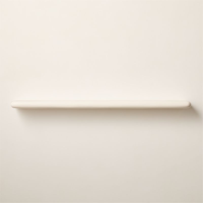 Bodene White Resin Wall Shelf 60" - image 0 of 6